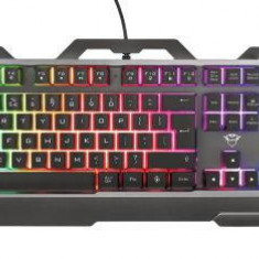 Tastatura Gaming Trust GXT 856 Torac, USB, RGB (Negru)