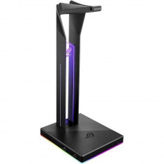 Stand casti Asus ROG Throne, iluminare RGB, Negru