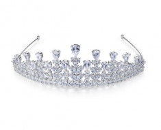 Tiara Borealy Flowers Wedding Pageant Prom foto