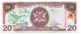 Trinidad Tobago 20 Dolari 2002 P-44 Seria 066490
