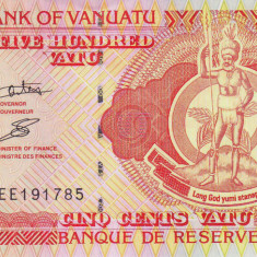 Bancnota Vanuatu 500 Vatu (2010) - P5c UNC