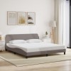VidaXL Cadru de pat, Dover, gri taupe, 180x200 cm, textil 373229