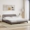 vidaXL Cadru de pat, Dover, gri taupe, 180x200 cm, textil 373229
