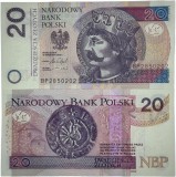 POLONIA 20 ZLOTI ZLOTYCH 2016 UNC [1] P- 184 b , necirculata