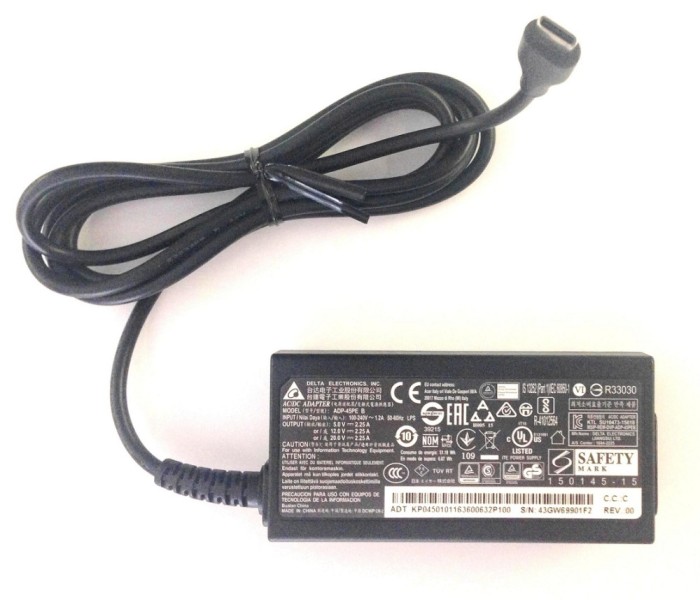 Incarcator Laptop, Acer, ChromeBook 314 CB314-1H, CB314-1HT, CB314-2H, CB314-2HT, CB314-3H, C933, C933L, C933LT, ADP-45PE B, 45W, USB-C