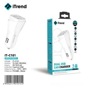 Incarcator Auto I Trend C101 2 Usb 2. A foto