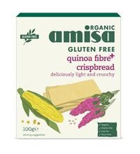 Crispbread (Painici) cu Quinoa Fibre Plus Fara Gluten Bio Amisa 100gr Cod: 5032722314153 foto