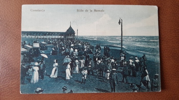 Carte postala, Constanta, Baile de la Mamaia, inceput de secol XX