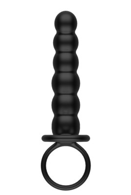 Vibrator Beads with Rings Negru foto