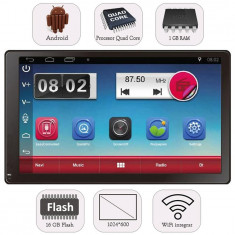 Unitate Multimedia Auto 2DIN cu Navigatie GPS, Touchscreen HD 7a?? Inch, Android, Wi-Fi, BT, USB, Universala 2DIN foto