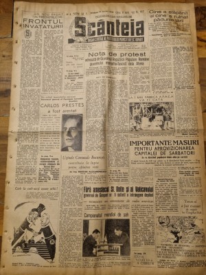 scanteia 24 aprilie 1948-fabrica APACA,alegeri in italia,minerii valea jiului foto