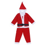 Costum mos craciun flippy&Acirc;&reg; baiat, 1-3 ani, 5 piese, polar
