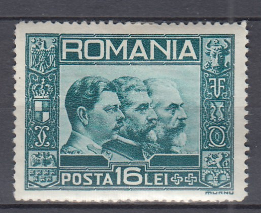 ROMANIA 1932 LP 92 EFIGIA CELOR TREI REGI SARNIERA