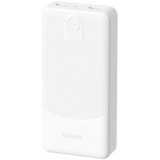 Baterie Externa Dudao K10, 10000mAh, 12W, 2 x USB-A, Alba
