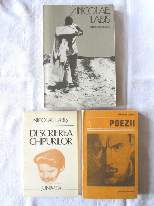 Nicolae Labis "ALBUM MEMORIAL * POEZII * DESCRIEREA CHIPURILOR", 3 volume, 1989