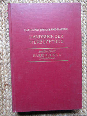 manual de creștere a animalelor Handbuch der Tierz&amp;uuml;chtung John Hammond foto