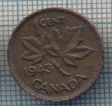 AX 1372 MONEDA - CANADA - 1 CENT -ANUL 1943 -STAREA CARE SE VEDE, Europa