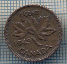 AX 1372 MONEDA - CANADA - 1 CENT -ANUL 1943 -STAREA CARE SE VEDE foto