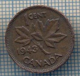 AX 1372 MONEDA - CANADA - 1 CENT -ANUL 1943 -STAREA CARE SE VEDE