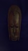 Masca Africana Abanos Lemn 21.8cm, Obiect Arta Decorativa, Lucrata Manual