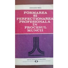 Formarea si perfectionarea profesionala in procesul muncii-Constantin Preda