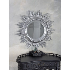 Oglinda din cristal cu un soare argintiu CAT230