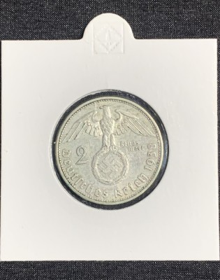 Moneda 2 reichsmark 1938 A argint foto