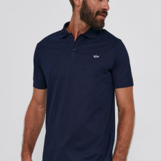 Paul&Shark Tricou Polo bărbați, culoarea albastru marin, material neted