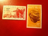 Serie Haute Volta ( Burkina Faso ) - Comemorare Lenin 1970 , 2 valori