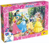 Puzzle 2 in 1 Lisciani Disney Princess, Petrecere in gradina, Plus, 60 piese