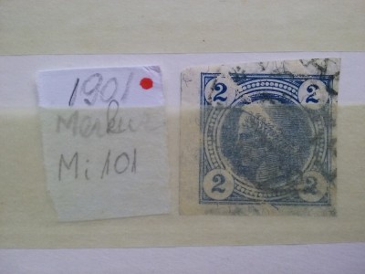 1901- Austria-Merkur-Mi 101-stampilat foto