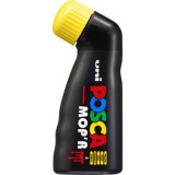 Marker UNI PCM-22 3-19 mm, varf buretat, galben, Posca