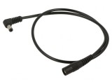 Cablu Alimentare DC 5,5/2,1 Soclu la DC 5,5/2,5 Mufă &icirc;n Unghi 1x0,5mm2