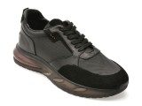 Pantofi sport BITE THE BULLET negri, 7717, din piele naturala