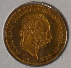 Moneda aur fin, 1892 Imp Austriac, Franz Iosef foto