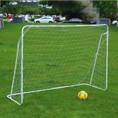 Poarta de fotbal pentru copii, cu plasa, 213x150x75 cm, cadru otel foto