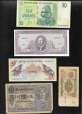 Set 5 bancnote de prin lume adunate (cele din imagini) #373