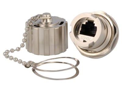 Conector soclu 8p8c Cat 5e ecranat foto