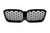 Grile rinichi diamantate cu lac negru potrivite pentru BMW X3 G01, X4 G02 2022-2024 Performance AutoTuning