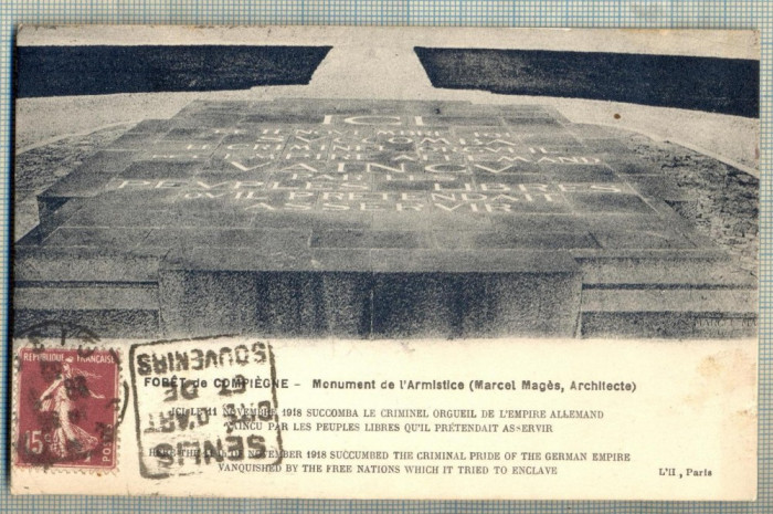 AD 280 C. P. VECHE -FORET DE COMPIEGNE - MONUMENT DE L&#039;ARMISTICE -1918-CIRC.1932