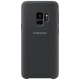 Husa Silicon Antisoc Neagra Samsung Galaxy S9, Protectie Camera, Decupaje Precise, Incarcare Wireless, Originala MyStyle