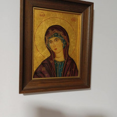 Sfanta Fecioara Maria-Icoana pe sticla stil mozaic