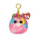 Cumpara ieftin Jucarie de plus breloc Ty Squish Beanies - Fantasia unicorn, 8.5 cm