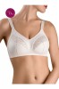 Sutien dantelat fără &icirc;ntărituri si arcuri, Conte Suprema RB7020 - Pastel, 80C, bumbac, Fara sarma, Conte Elegant