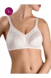 Sutien dantelat fără &icirc;ntărituri si arcuri, Conte Suprema RB7020 - Pastel, 90H, bumbac, Fara sarma, Conte Elegant