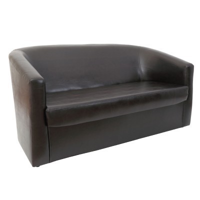 CANAPEA TUDOR - IMITATIE PIELE - DIVERSE CULORI - Negru 21901 foto