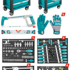 TOTAL - CARUCIOR DE SCULE CU 162 UNELTE PowerTool TopQuality