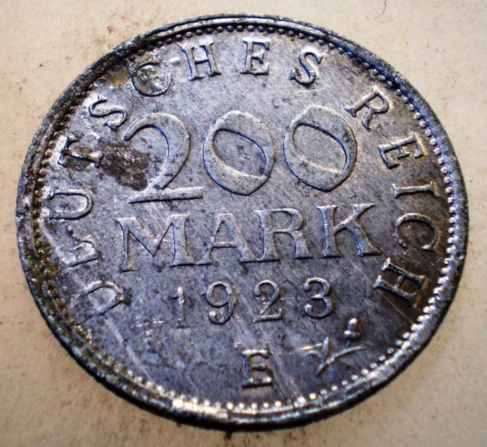 1.689 GERMANIA WEIMAR 200 MARK 1923 E