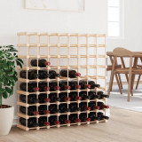 Raft de vin pentru 72 sticle, 90,5x23x90,5 cm, lemn masiv pin GartenMobel Dekor, vidaXL