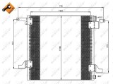 NRF 35526 EASY FIT Condensator, climatizare